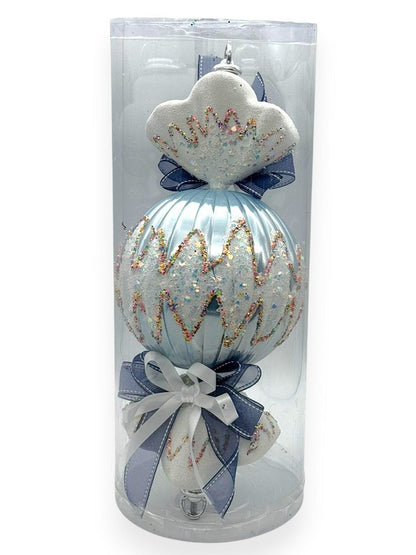 Candy Ornament with Bow 10"