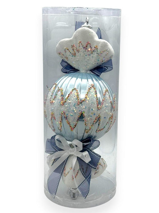 Candy Ornament with Bow 10"