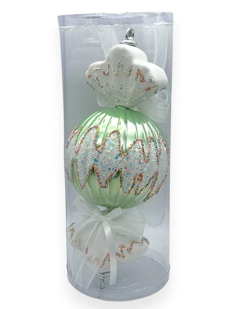 Candy Ornament with Bow 10"
