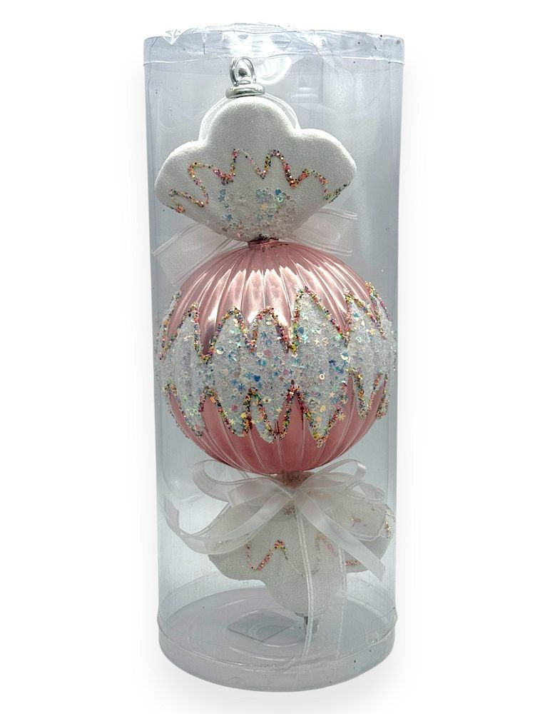 Candy Ornament with Bow 10"