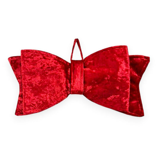 Velvet Christmas Bow 17"x8"