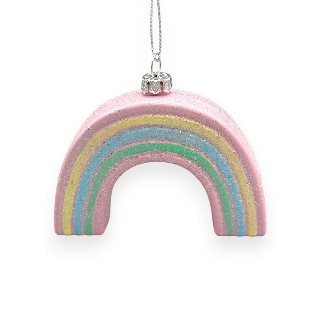 Pastel Rainbow Ornament 4"