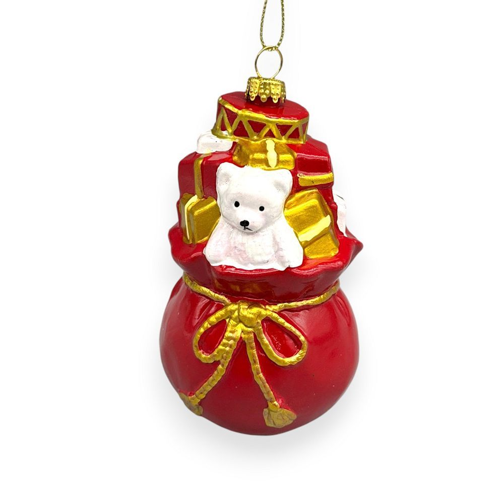 Santa’s Gift Bag Orn 4"
