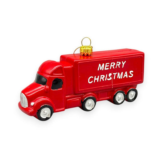 Merry Christmas Truck Orn 4"