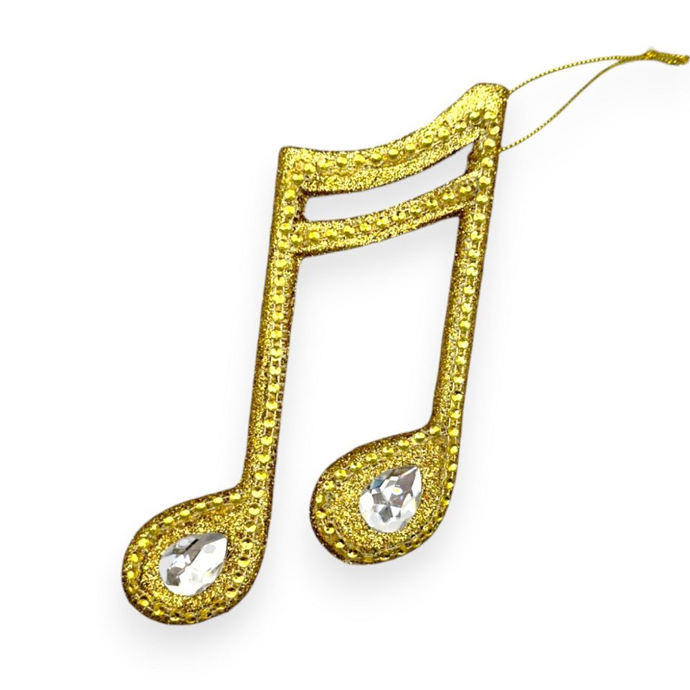 Gold Glitter Double Music 6"