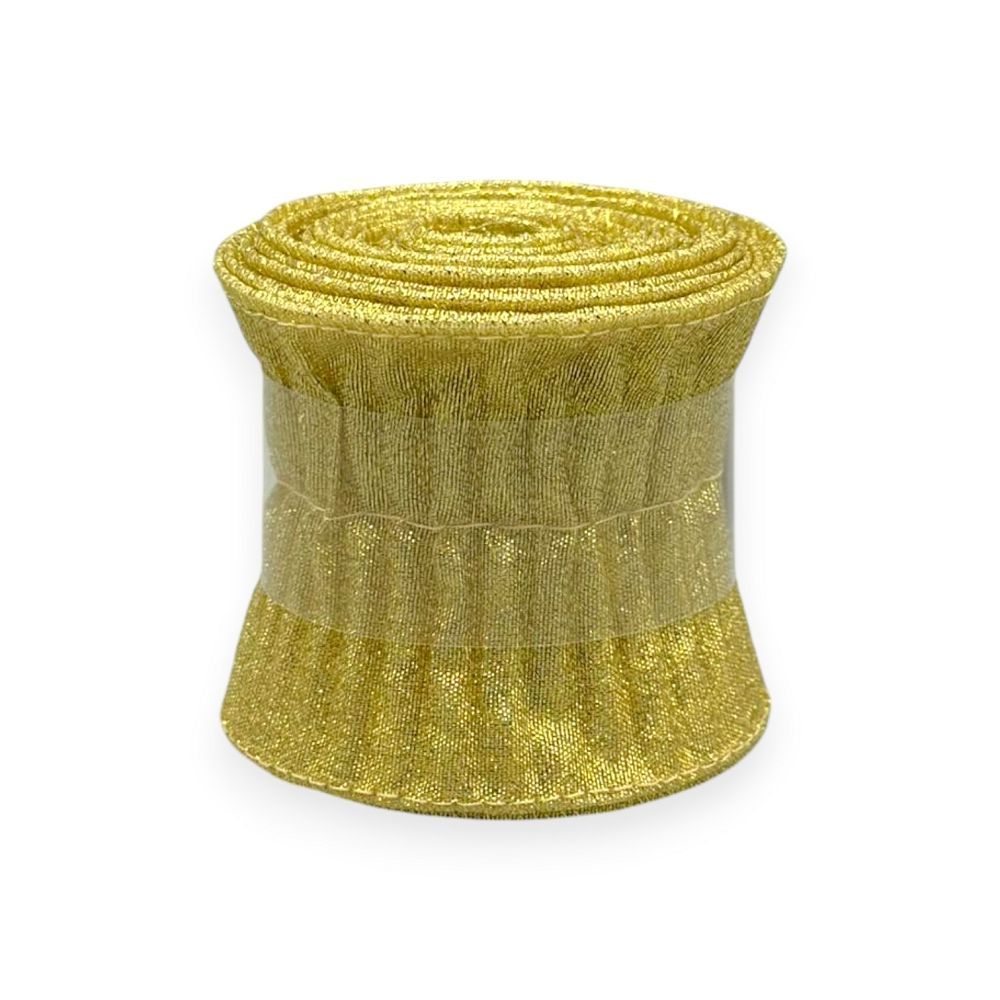 Pleated Metallic Ribbon 3YDS