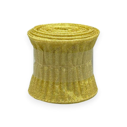 Pleated Metallic Ribbon 3YDS