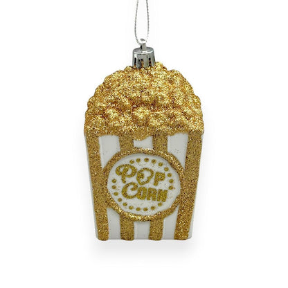 Glitter Popcorn Orn 4"