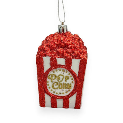 Glitter Popcorn Orn 4"