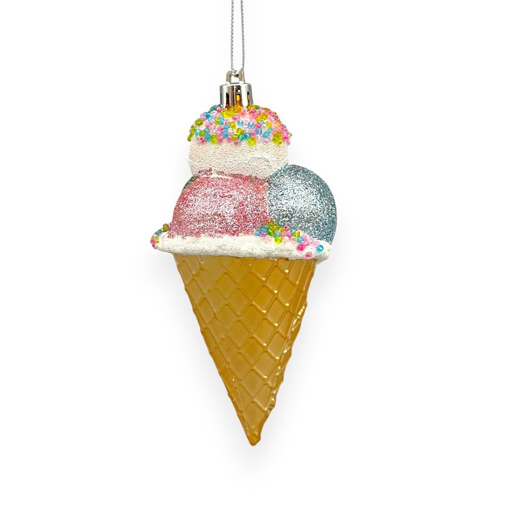 Ice Cream Cone Orn 4"