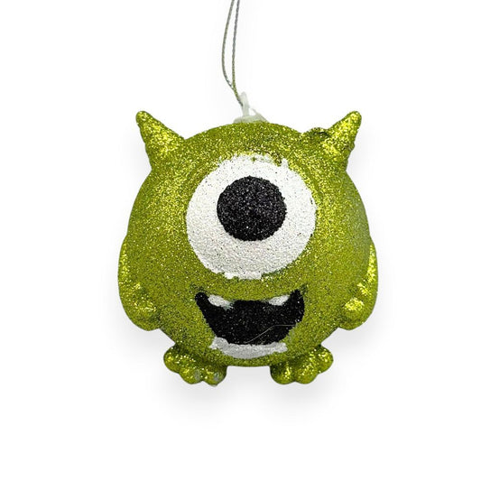 Green Glitter Monster Orn 4"