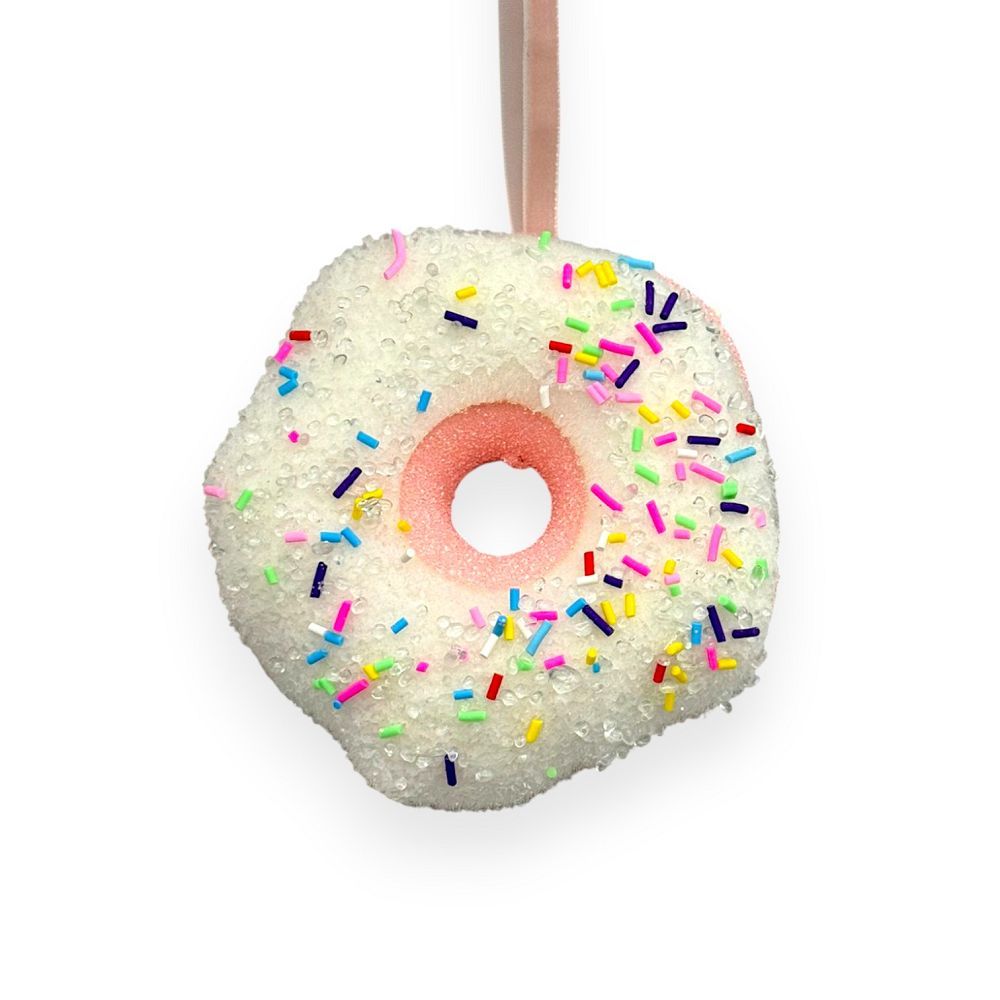 Donut Christmas Ornament 4"