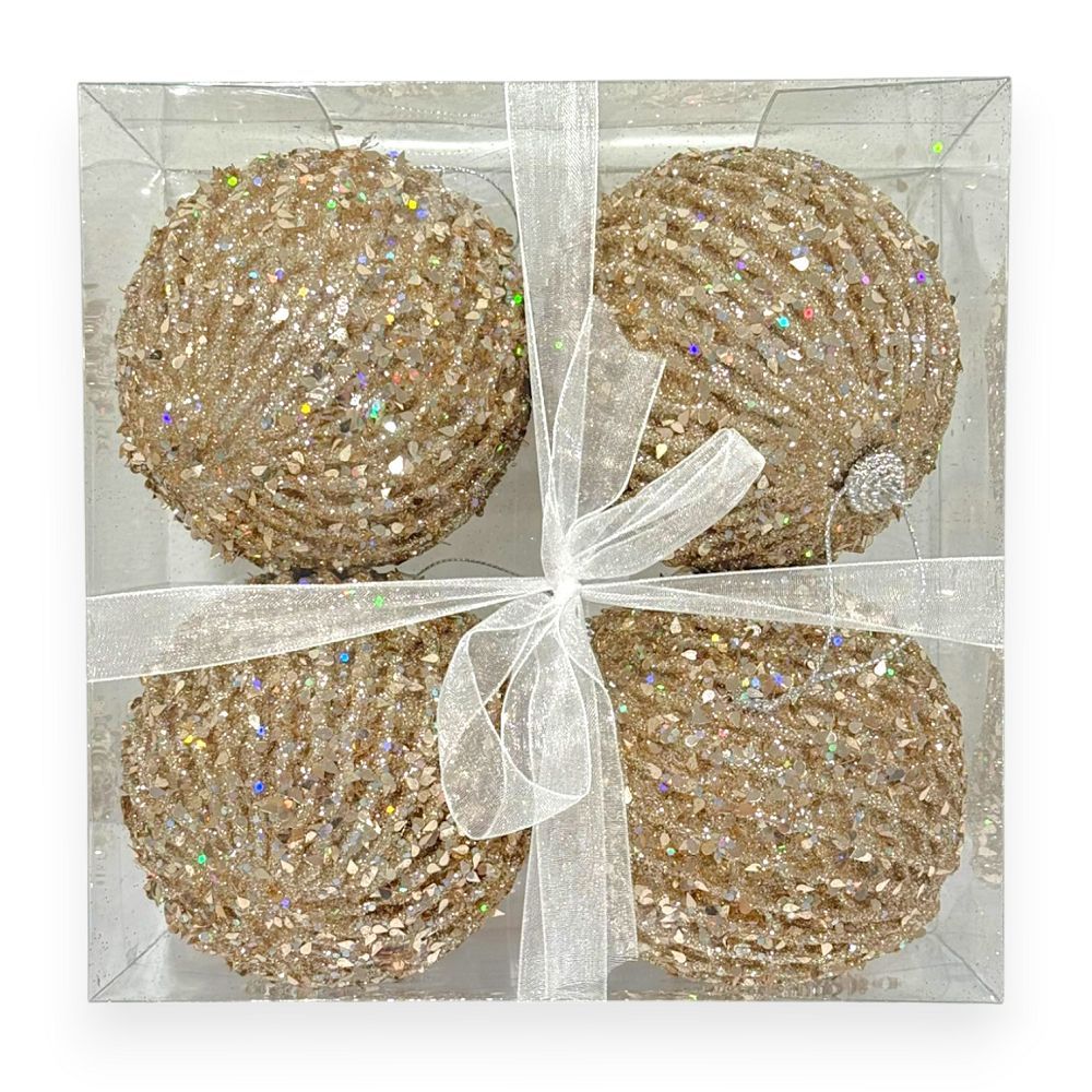 Deluxe Chunky Glitter Ball 4"