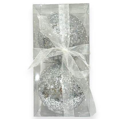 Crystal Sequin Christmas Ball 5"