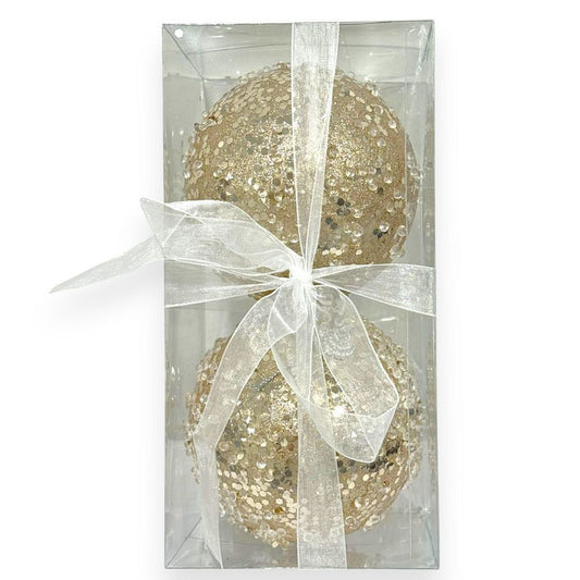 Crystal Sequin Christmas Ball 5"