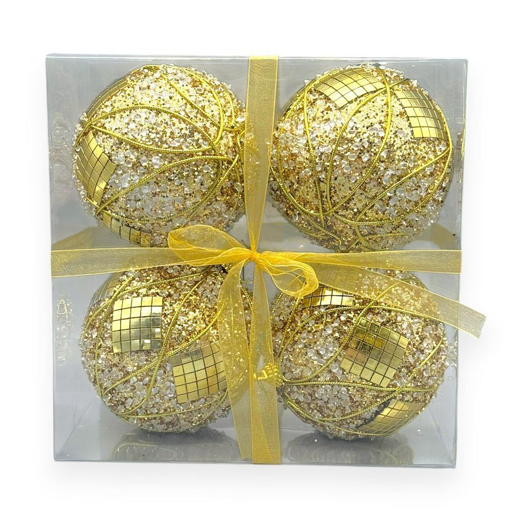 Mirror Mosaic Swirl Christmas 4"