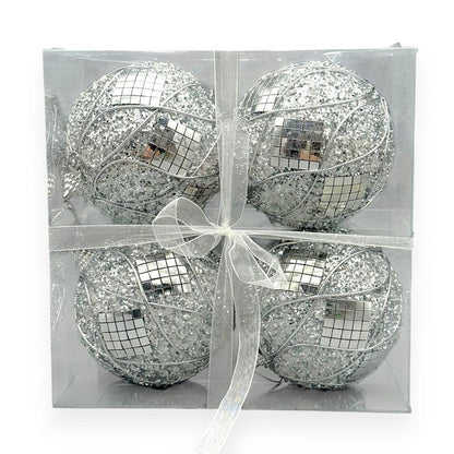 Mirror Mosaic Swirl Christmas 4"