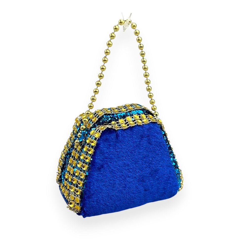 Velvet Purse Christmas Ornaments 3"