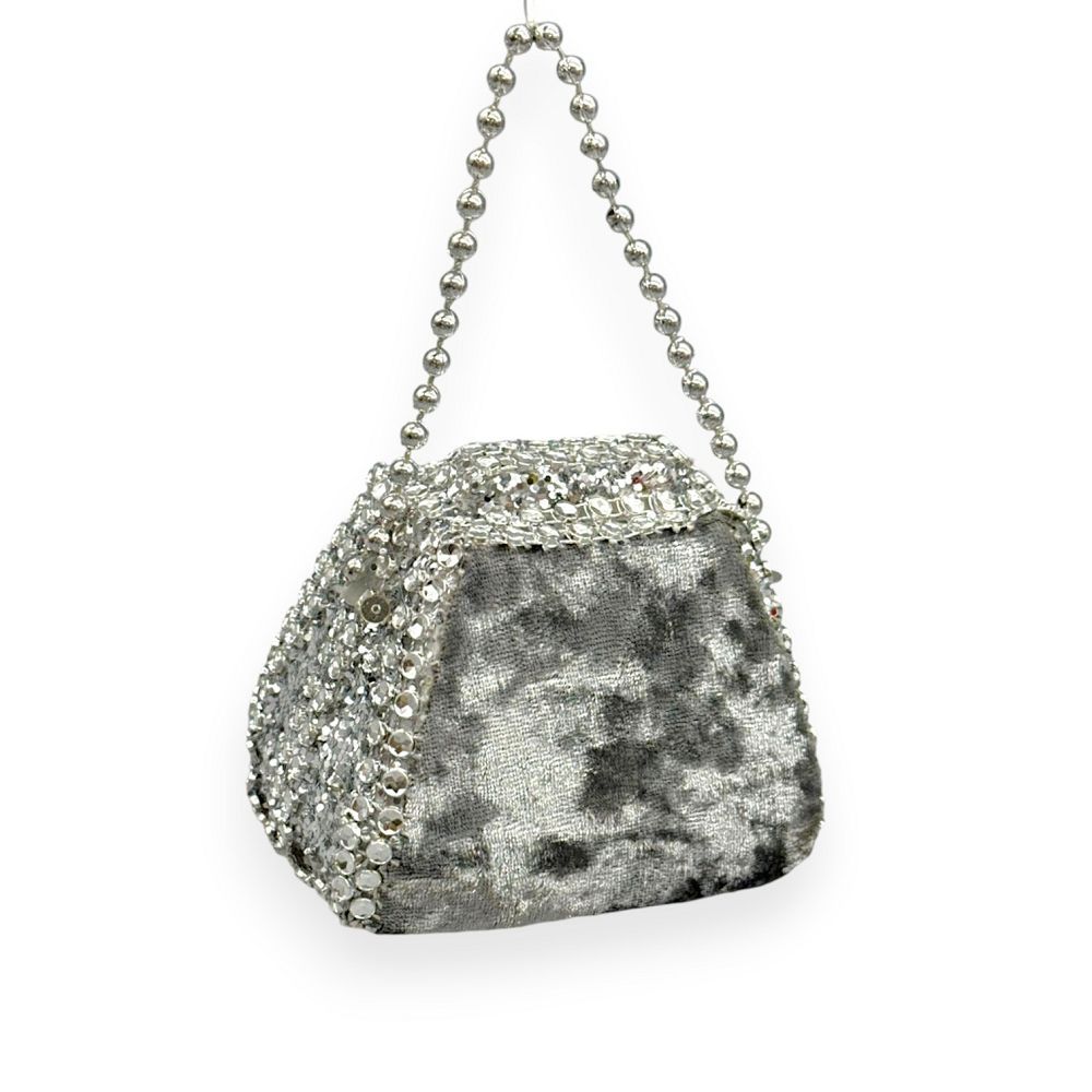 Velvet Purse Christmas Ornaments 3"