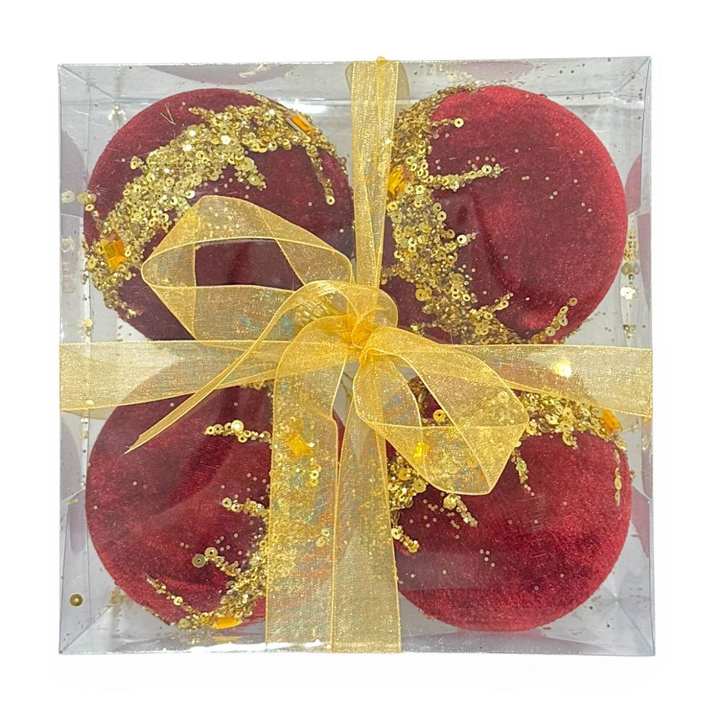 Luxury Velvet Sequin Christmas 4"