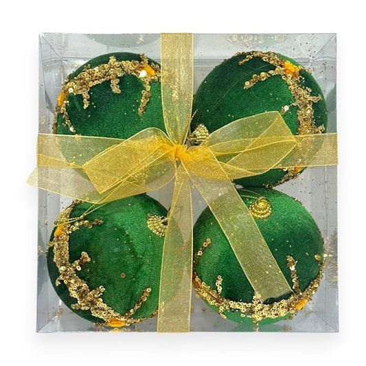 Luxury Velvet Sequin Christmas 4"