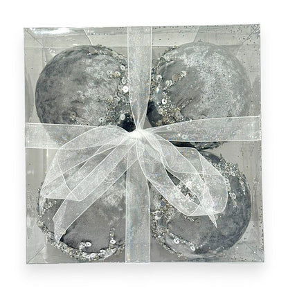 Luxury Velvet Sequin Christmas 4"