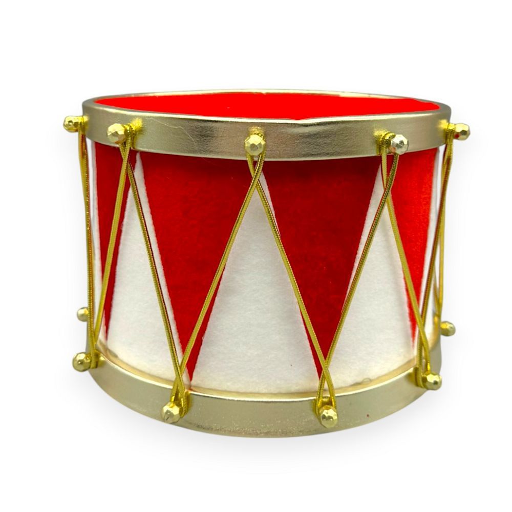 Christmas Drum Red & White