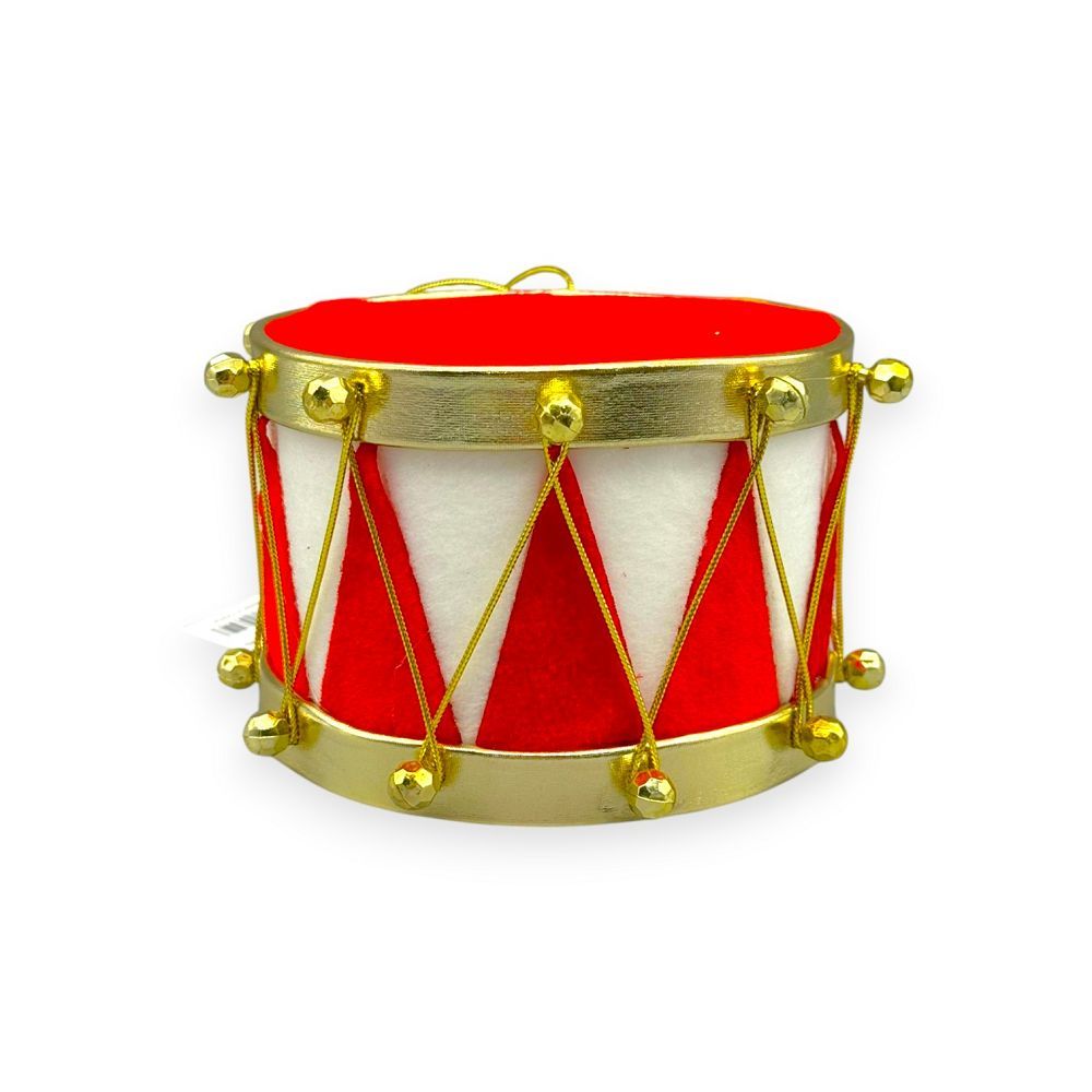 Christmas Drum Red & White