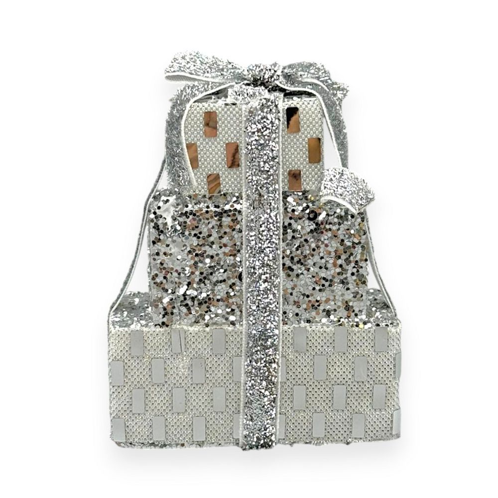 Stacked Sequin Gift Box 3.5"