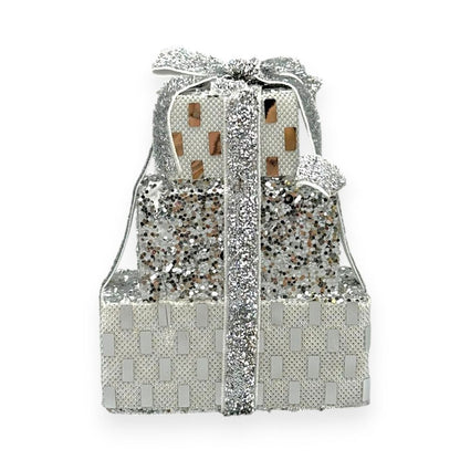 Stacked Sequin Gift Box 3.5"