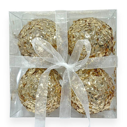 Deluxe Sequin Ornaments 4"