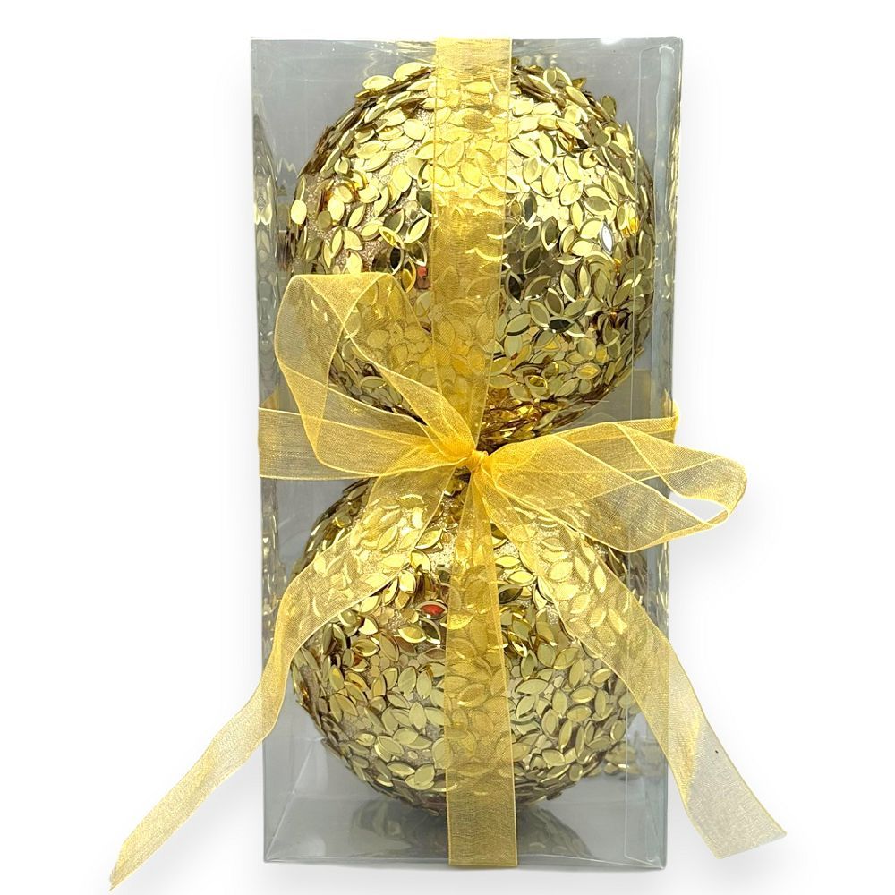 Deluxe Sequin Ornaments 5"