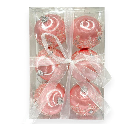 Satin-Finish with Beaded Details Orn 3"