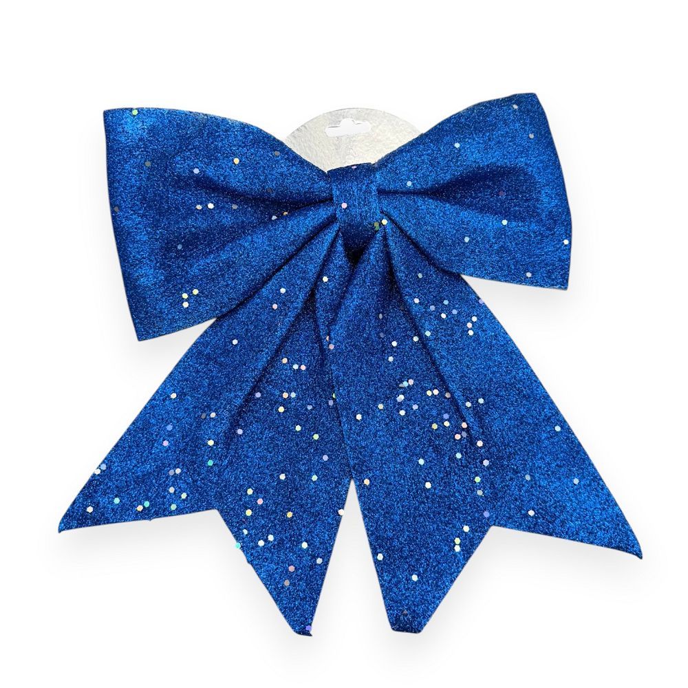 Glitter Christmas Bow 12"x14"