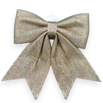 Glitter Christmas Bow 12"x14"