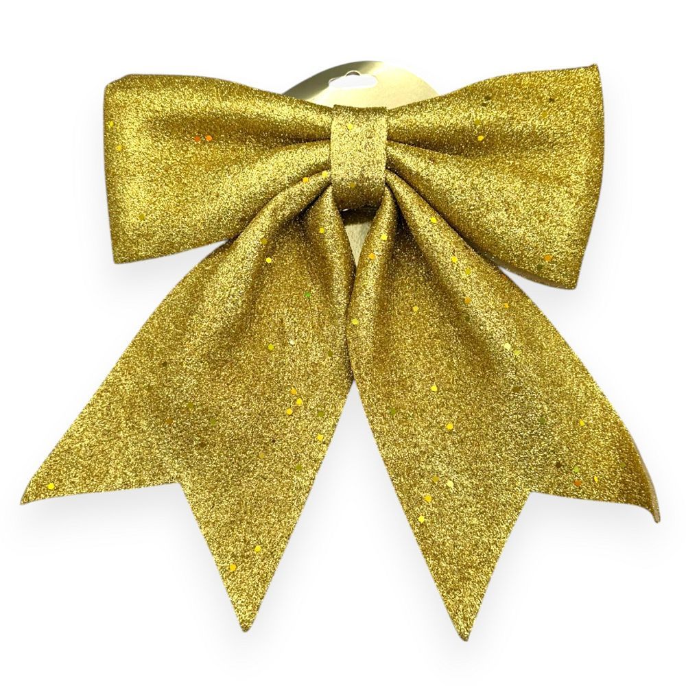 Glitter Christmas Bow 12"x14"