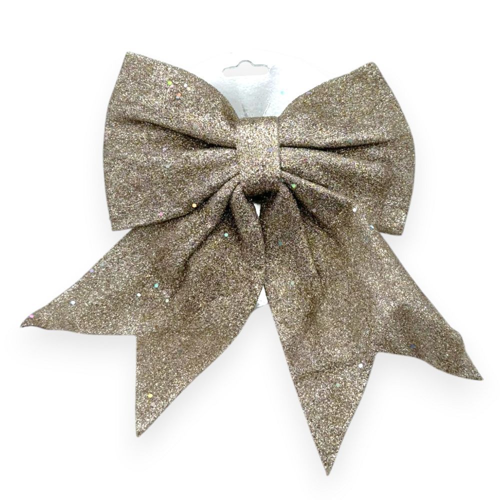 Glitter Christmas Bow 8"x10"