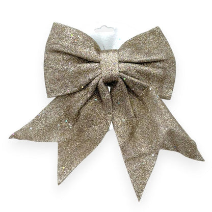 Glitter Christmas Bow 8"x10"
