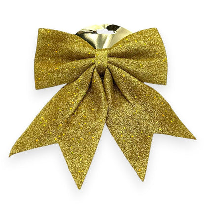Glitter Christmas Bow 8"x10"
