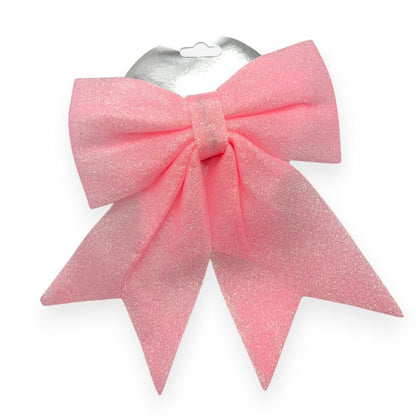Glitter Christmas Bow 8"x10"