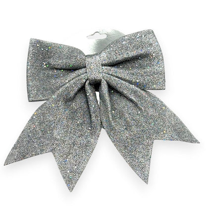 Glitter Christmas Bow 8"x10"