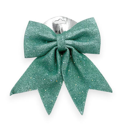 Glitter Christmas Bow 8"x10"
