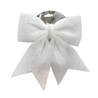 Glitter Christmas Bow 8"x10"