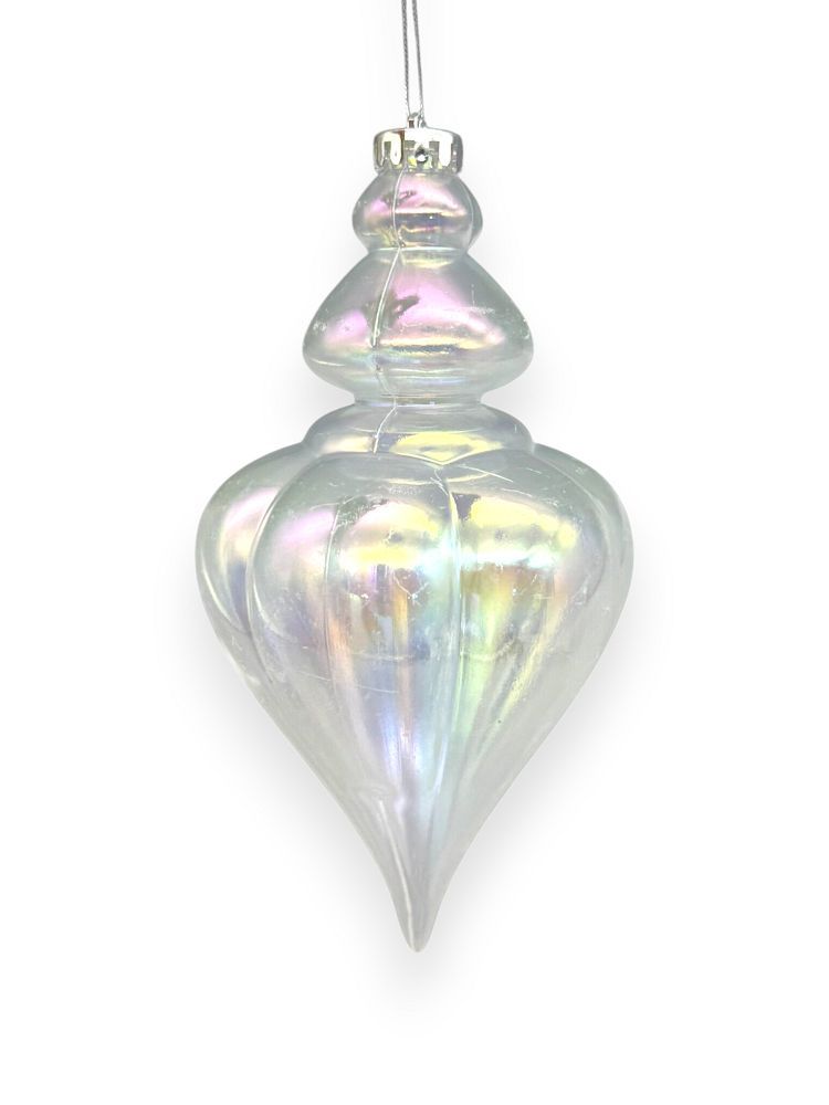 Iridescent  Finial Ornaments 9"