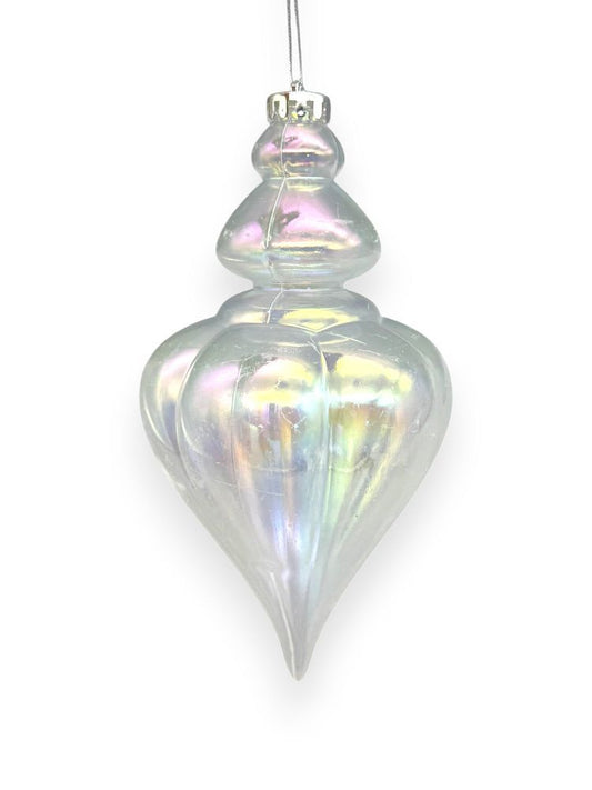 Iridescent  Finial Ornaments 9"