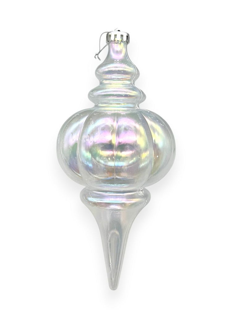 Iridescent  Finial Ornaments 9"