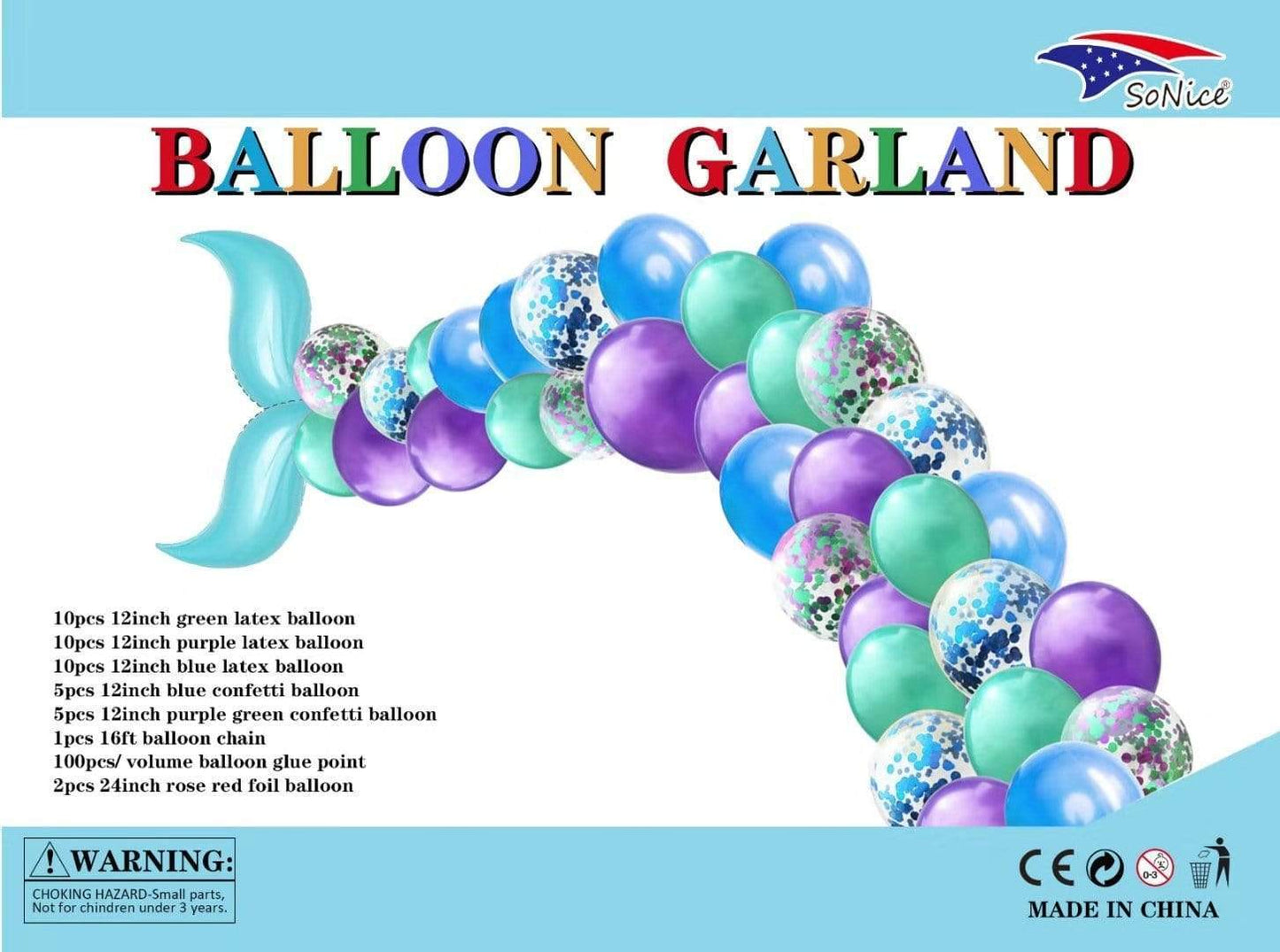 Mermaid Balloon Garland