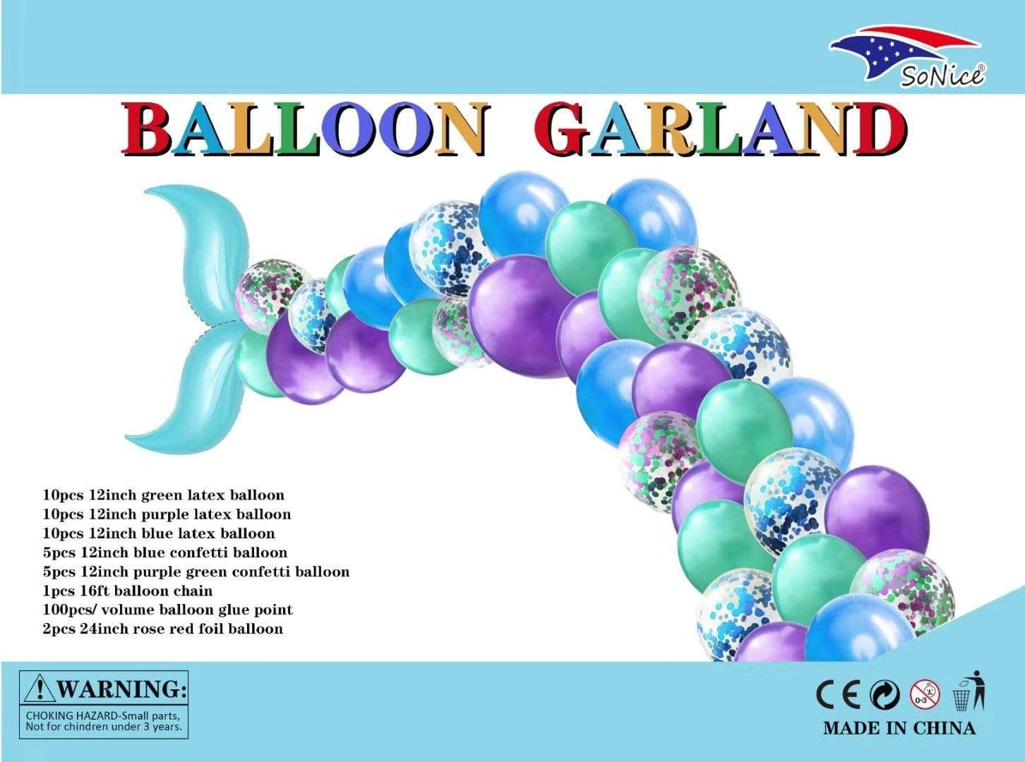 Mermaid Balloon Garland